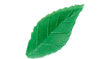 Лист розы малый зеленый, 3,8 см